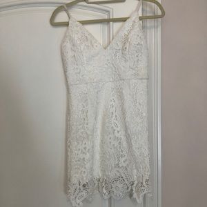 lulus white lace dress